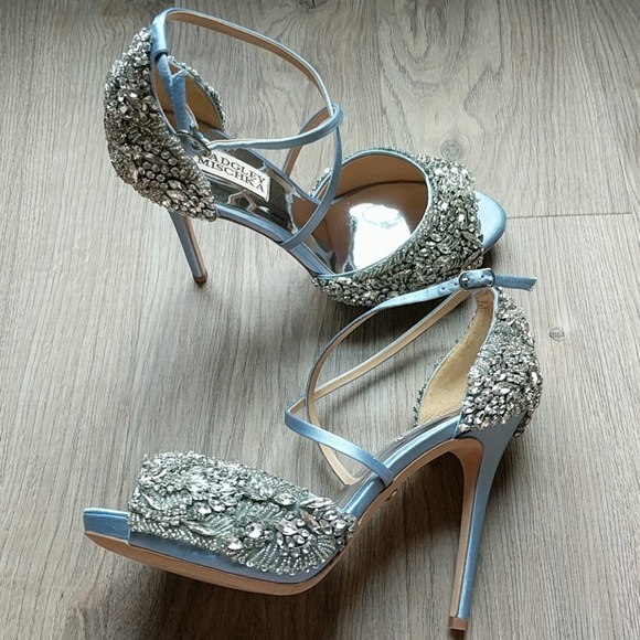 badgley mischka hyper crystal embellished sandal